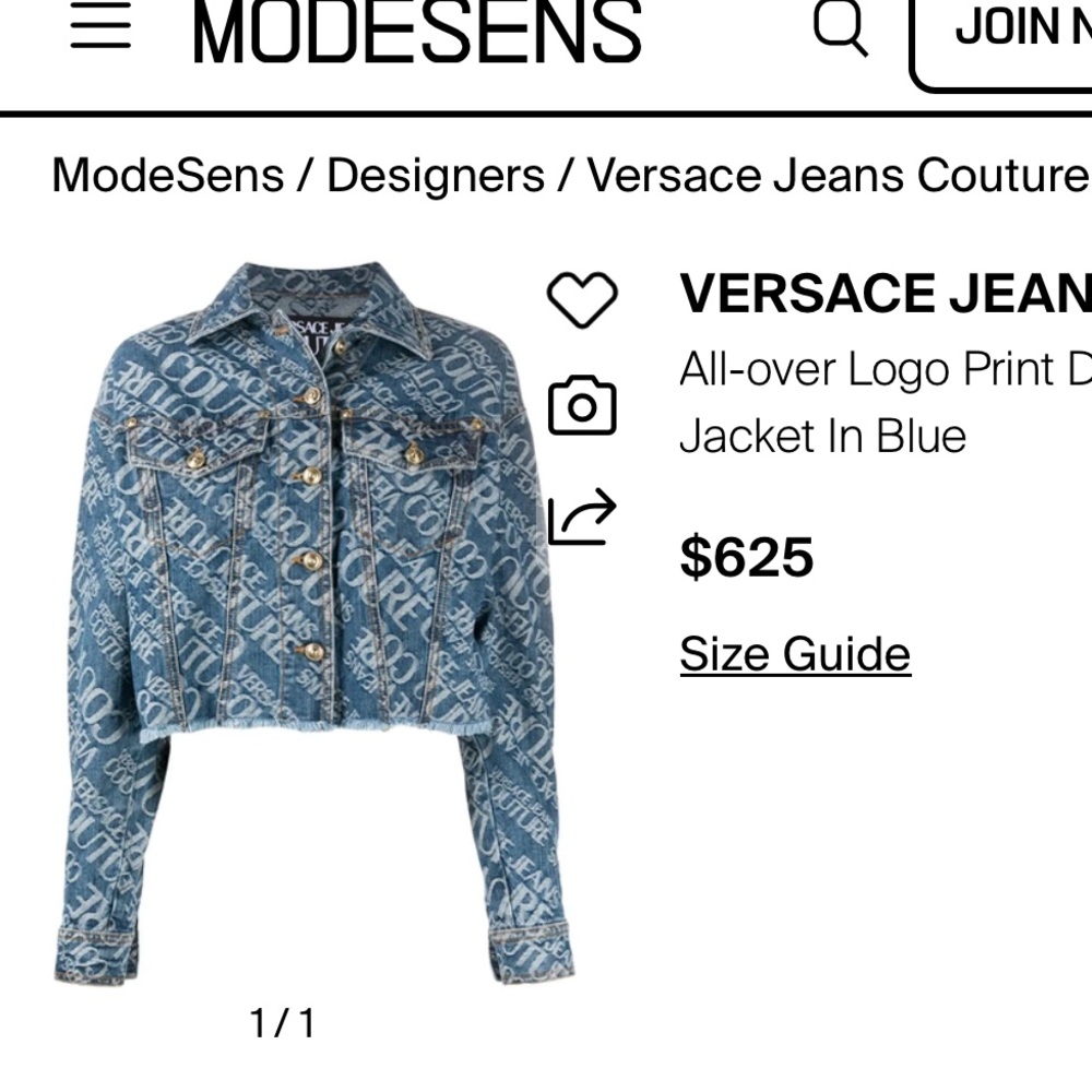 Versace Jeans Collection Patterned Denim Jacket - image 2